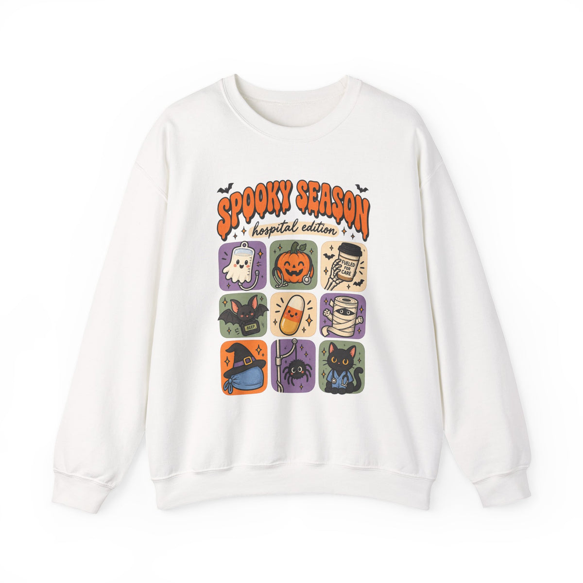 Spooky Season Hospital Edition Sweatshirt in White