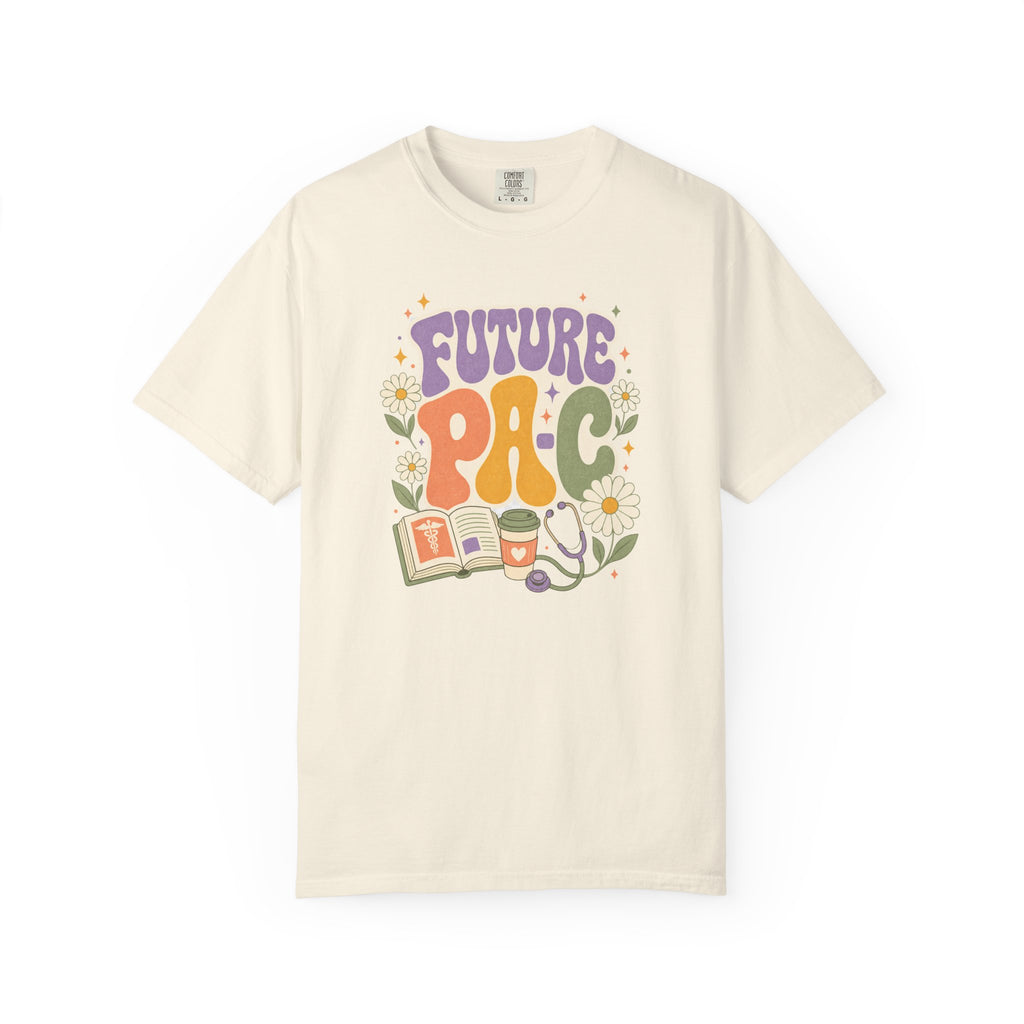 Future PA-C floral Comfort Colors 1717 tee in Ivory