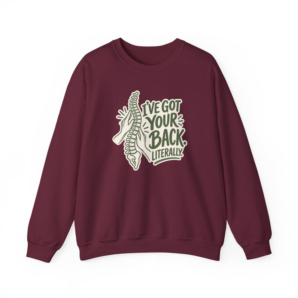 I've Got Your Back Literally Sweatshirt in Maroon