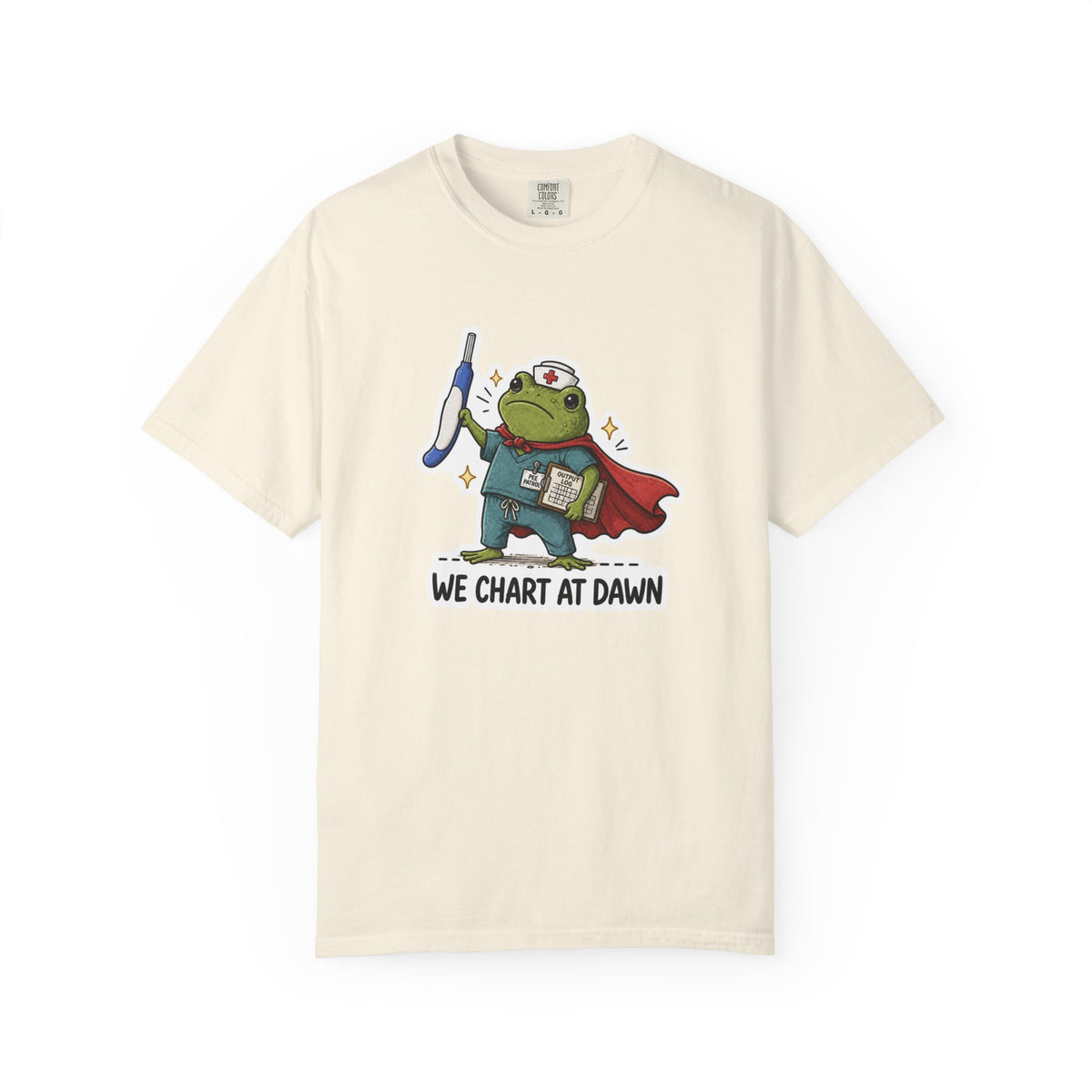 We Chart at Dawn Frog Shirt in Ivory
