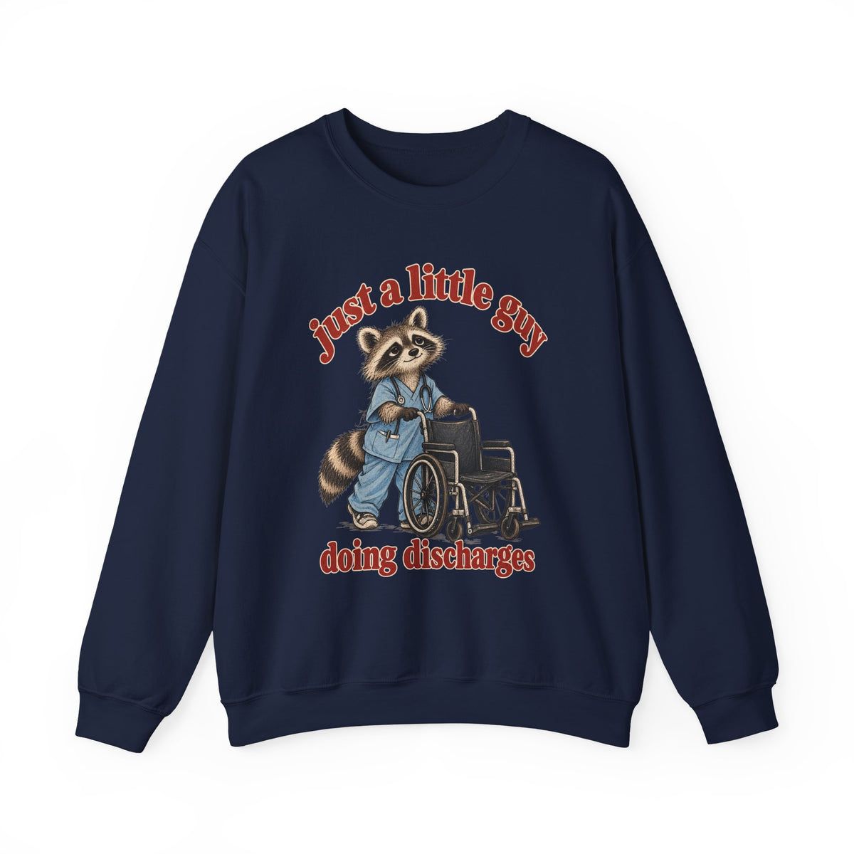 Just a Little Guy Doing Discharges Sweatshirt in Navy