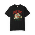 Silent Night Not in the ER Christmas ambulance Comfort Colors 1717 tee in Black