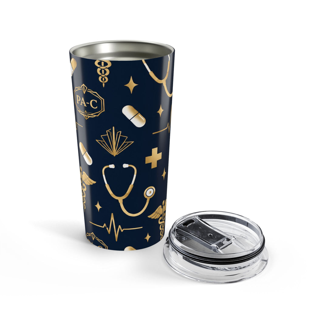 PA-C Stethoscope and Caduceus Tumbler
