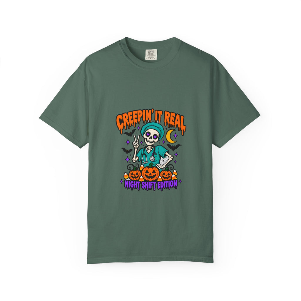 Creepin' It Real Night Shift Shirt in Blue Spruce