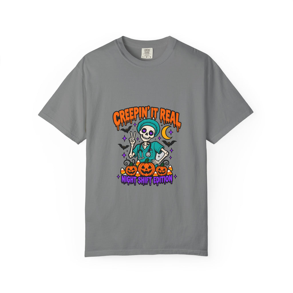Creepin' It Real Night Shift Shirt in Grey
