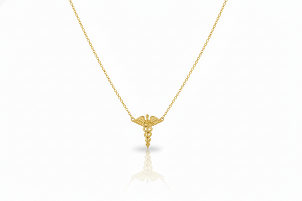 Caduceus Charm - Medical Symbol Jewelry for Doctors & Nurses