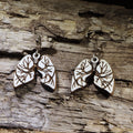 Human Lung Wooden Earrings | Anatomy Medical Jewelry