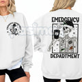 Twice the Patients Emergency Department Christmas Sweatshirt | Funny ER Holiday Staffing Jumper | Medical Chaos Xmas Gift