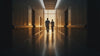 Hero film, corridor at dawn
