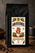 AM rounds private-label coffee bag