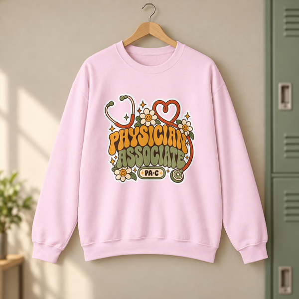 Physician Associate Retro Groovy Sweatshirt