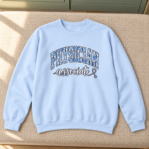 Physician Associate Floral Varsity Sweatshirt
