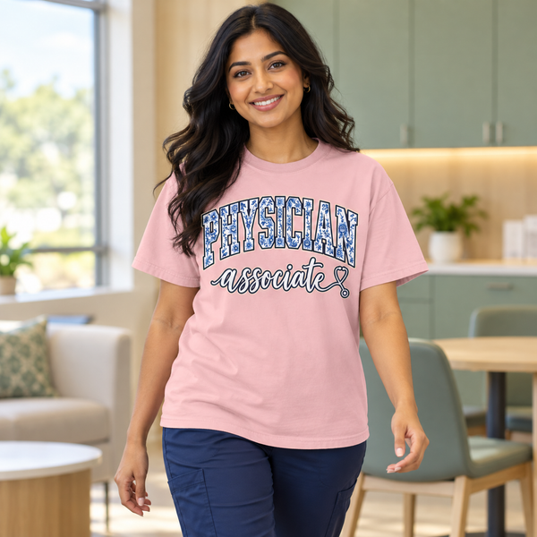 Physician Associate Floral Varsity Shirt