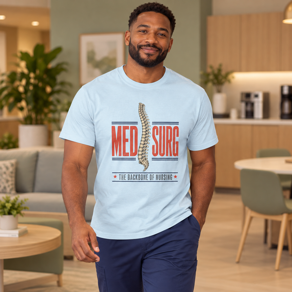 Med Surg Shirt, Backbone of Nursing Comfort Colors Tee