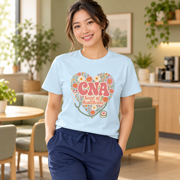 CNA Shirt, Heart of Healthcare Comfort Colors Tee