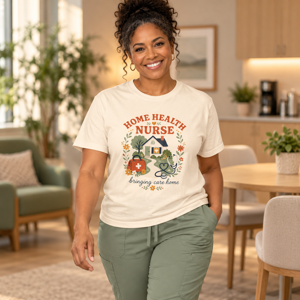 Home Health Nurse Shirt, Bringing Care Home Comfort Colors Tee