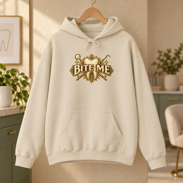 Bite Me Crest Hoodie