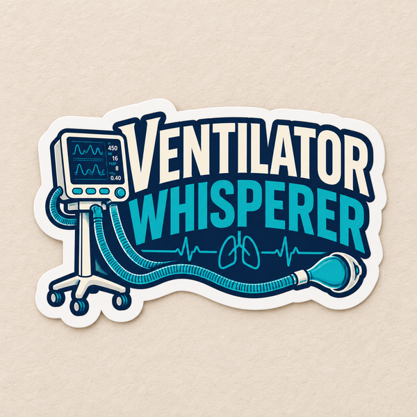Ventilator Whisperer Sticker
