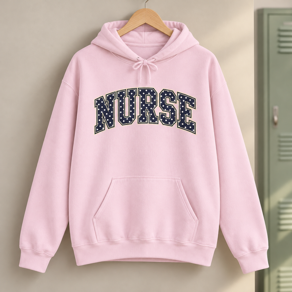 Nurse Polka Dot Varsity Hoodie