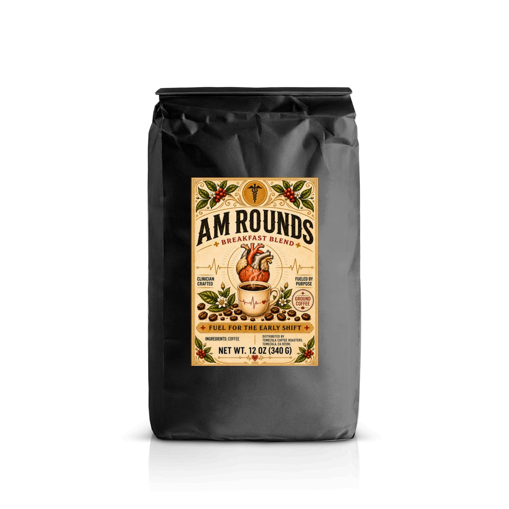 AM Rounds Breakfast Blend Ground Coffee — 12 oz