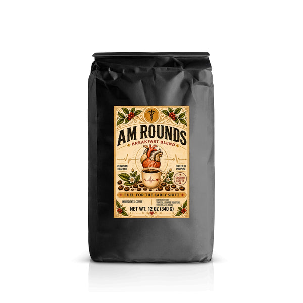 AM Rounds Breakfast Blend Ground Coffee — 12 oz