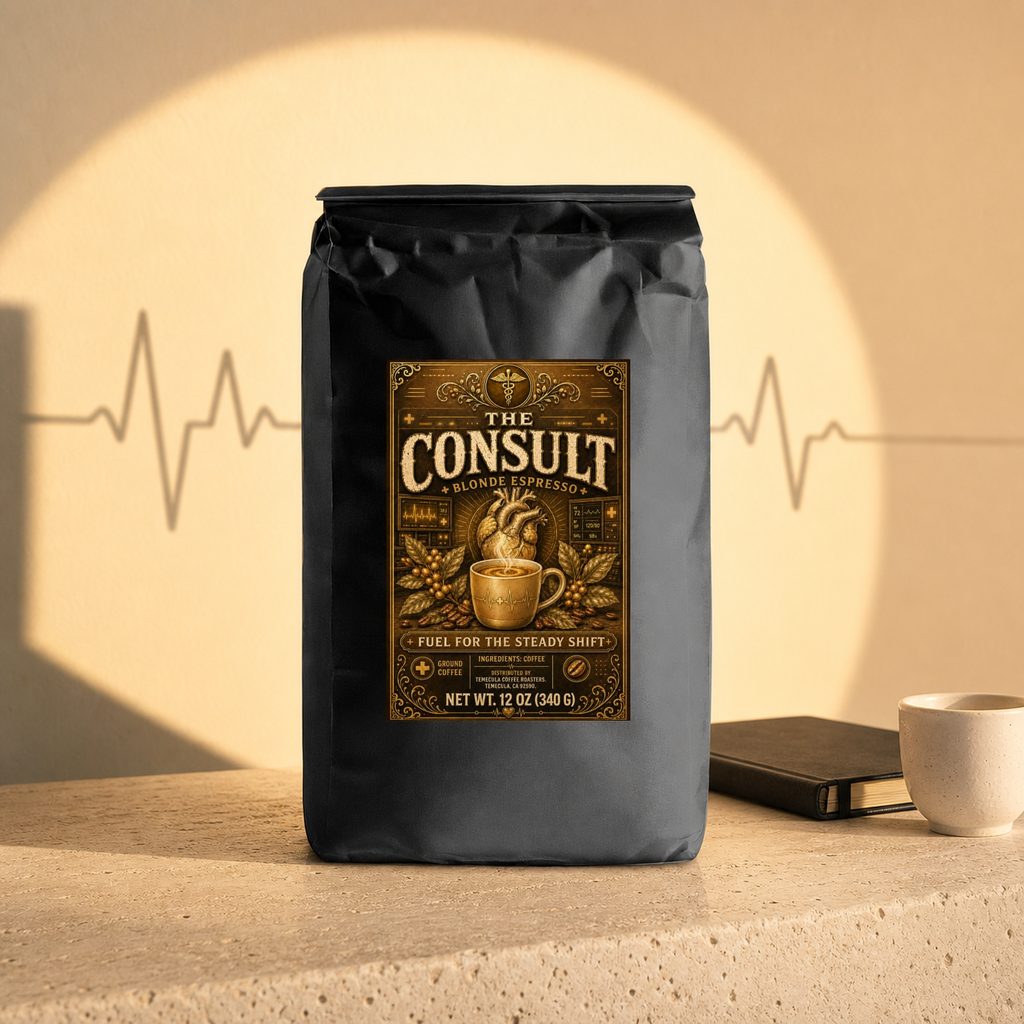 The Consult Blonde Espresso sunrise campaign image